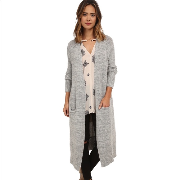 Free People Gray Long Cardigan - Picture 2 of 8
